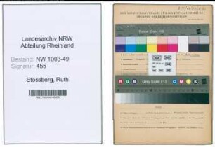 Entnazifizierung Ruth Stossberg , geb. 09.04.1920 ()