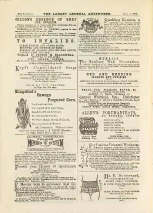 The lancet. 1879, [3.] Advertiser