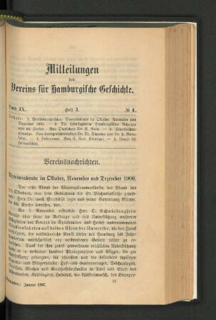 Vereinsnachrichten.