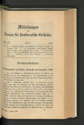 Vereinsnachrichten.