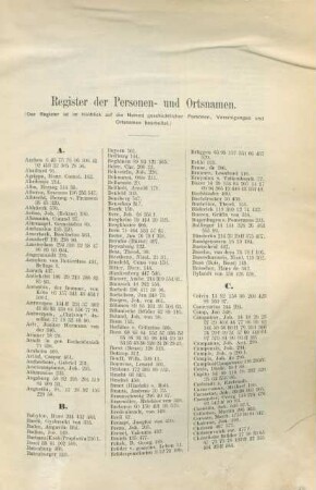 Register der Personen- und Ortsnamen