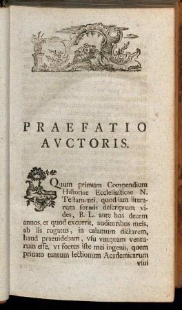 Praefatio Auctoris.