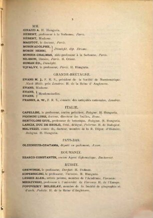 Bulletin de la ... session du Congrès international d'Anthropologie et d'Archéologie préhistoriques a ..., 1876, No. 1, Dimanche 3 septembre