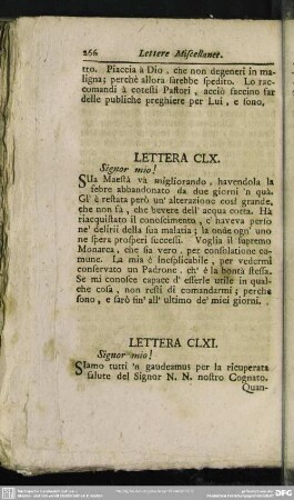 Lettera CLXI. Signor mio!
