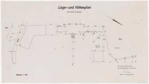 Schloss Sonnenburg, Bad Freienwalde: Lage- und Höhenplan 1:250