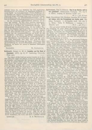 408-409 [Rezension] Bassermann, Heinrich, Was ist der Mensch, daß du sein gedenkest? Akademische Predigten