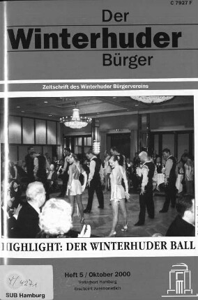 Heft 5 / Oktober 2000 : Zeitschrift des Winterhuder Bürgervereins