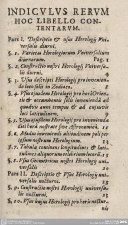 INDICULUS RERUM HOC LIBELLO CONTENTARUM.