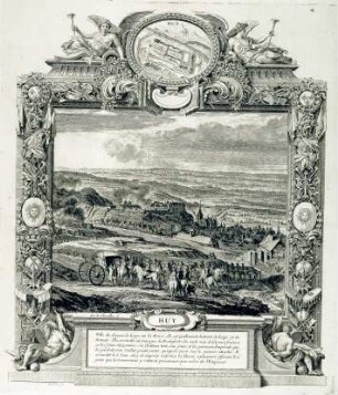 WHK 4 Französisch-Holländischer Krieg von 1672-1678: Abbildung der Belagerung von Huy im Fürstbistum Lüttich, 1. bis 6. Juni 1675