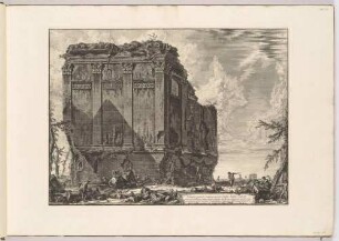 Tempio antico volgarmente detto della Salute (Antiker Tempel, Tempio della Salute genannt), aus der Folge "Vedute di Roma"