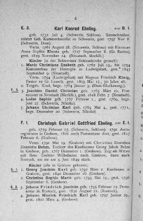 F. 1. Christoph Gabriel Gottfried Ebeling.