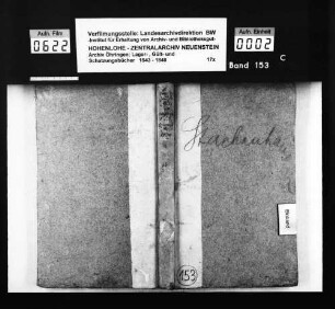 Gült- und Schatzungsbuch über Stachenhausen (Konzept).