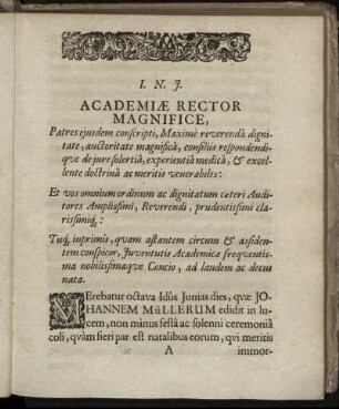 Academiae Rector Magnifice ...