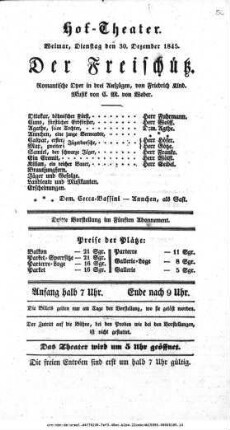 Der Freischütz