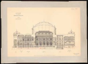 Börsengebäude: Längsschnitt