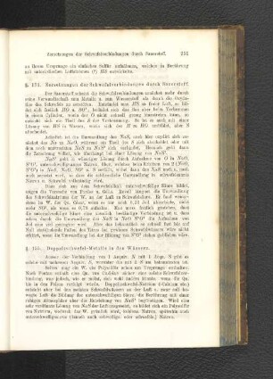 § 154. Zersetzung der Schwefelverbindungen durch Sauerstoff.