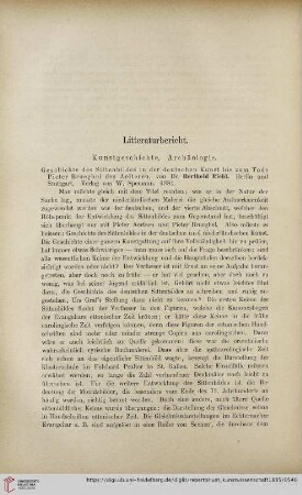 Litteraturbericht