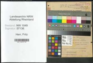 Entnazifizierung Fritz Herr , geb. 02.04.1901 (Landwirt)