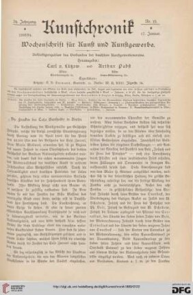 Heft 15 (17. Januar 1889)