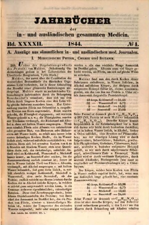 Carl Christian Schmidt's Jahrbücher der in- und ausländischen gesammten Medicin. 42. 1844