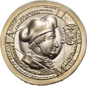 Medaille von Victor Huster auf den Kardinal Albrecht von Brandenburg