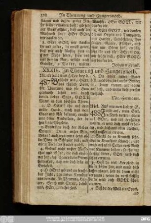 XXXIV. In Theurung und Hungersnoth.