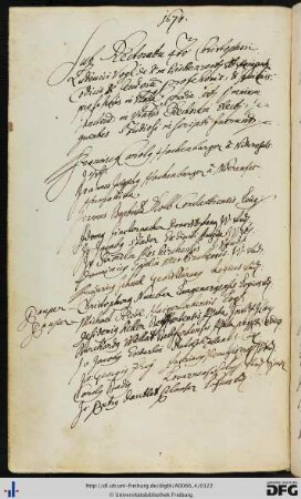 [fol. 60] Rektorat Christoph Ludwig Vogel 1670/71