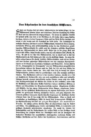 Das Schulwesen in den deutschen Missionen
