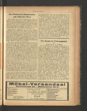 Der Beamte der Ordnungspolizei von Polizeihauptmann Dr. Hartmann.