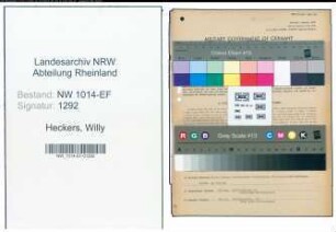 Entnazifizierung Willy Heckers , geb. 09.04.1900 (Drucker)