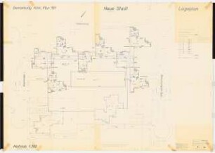 Neue Stadt Köln-Chorweiler: Lageplan 1:250 Vermessungskarte
