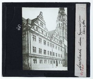 Ansbach, Hofkanzlei,Ansbach, St. Gumbertus : Außenansicht, Turm der Stadtkirche St. Gumbertus