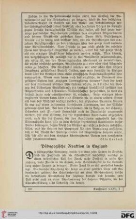 Pädagogische Reaktion in England