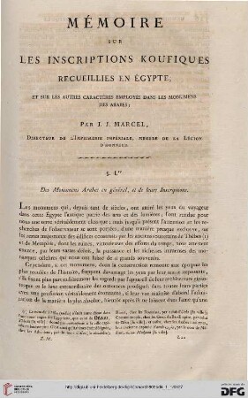 Mémoire sur les inscriptions koufiques recueillies en Égypte
