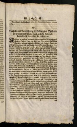 69-72, XIV. Vorstell- und Verwahrung der ...