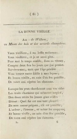 La Bonne Vieille.