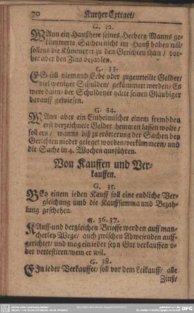 Von Kauffen und Verkauffen