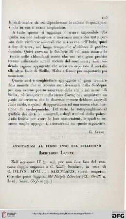 4: Annotazioni al terzo anno del bullettino : iscrizioni latine
