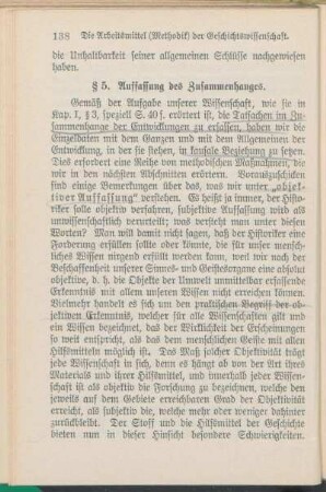 § 5. Auffassung des Zusammenhanges.