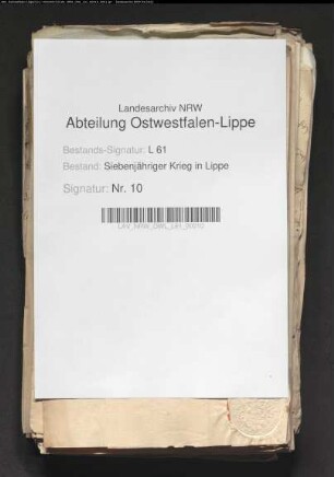 Leistungen für die all. Armee 1758-1762