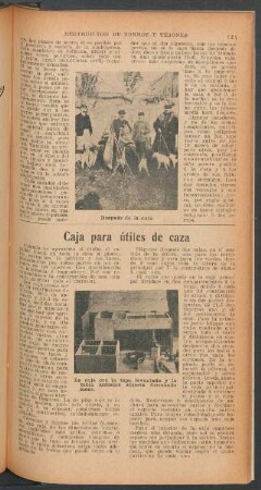 Caja para útiles de caza