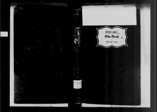 Plittersdorf, katholische Gemeinde: Heiratsbuch 1809-1870