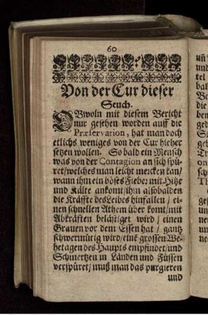 Von der Cur dieser Seuch