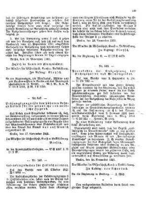 Portokosten bei Auszahlung der Ruhegehälter und Witwengelder : [Amtlicher Teil]