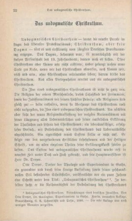 22-46 Das undogmatische Christenthum