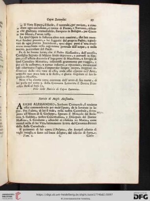 Notizie di Arighi Alessandro