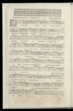 Primus Discantus, Primi Chor