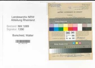 Entnazifizierung Walter Burscheid , geb. 10.07.1902 (Polizist)
