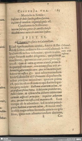 Epist. XX. Aldi Manutii Praefatio in Columellam