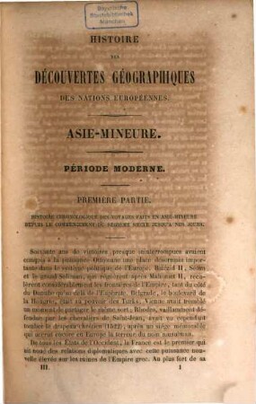 Description historique et géographique de l'Asie Mineure, ... précédé d'un tableau de l'hist. géogr. de l'Asie ..., 2